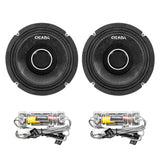 Cicada Audio CHX65.4 6.5"4-Ohm Pro Coax Horn Speakers for Upper Fairing, Lower Fairing, and Tour Pak Locations on Harley Davidson® Motorcycles