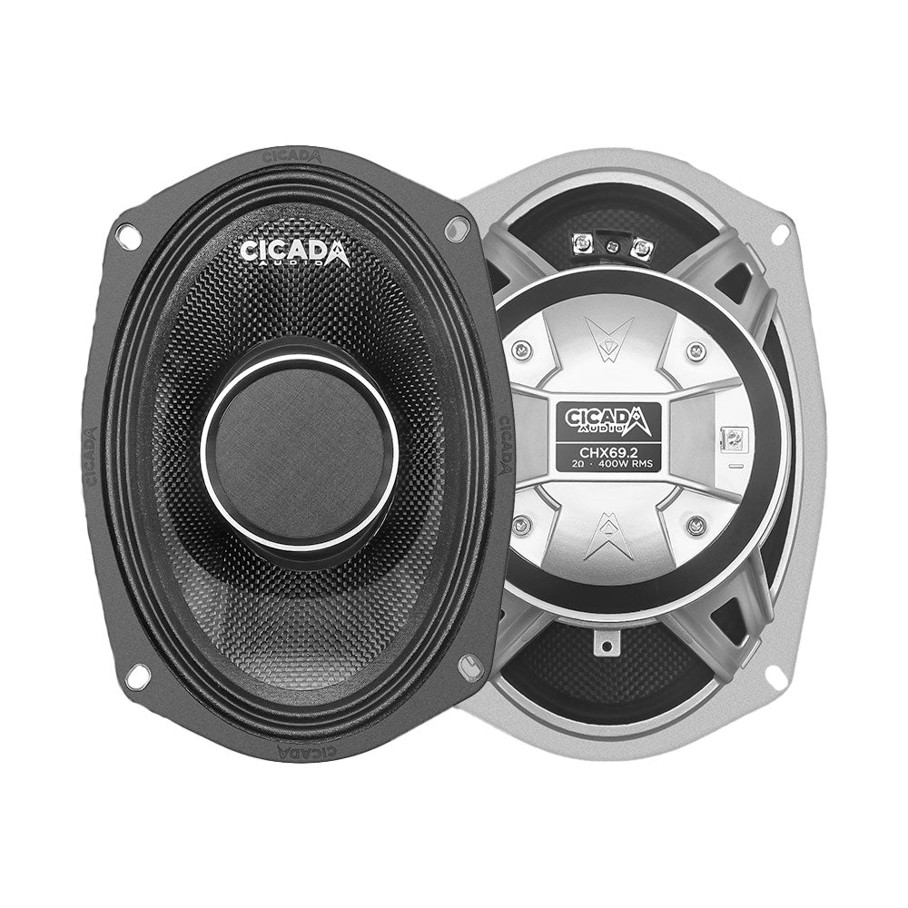 Cicada Audio CHX69.2 6x9" 2-Ohm Pro Coax Horn Speakers for Rear Locations on Harley Davidson® Motorcycles ( CHX692 )