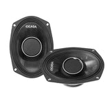 Cicada Audio CHX69.2 6x9" 2-Ohm Pro Coax Horn Speakers for Rear Locations on Harley Davidson® Motorcycles ( CHX692 )