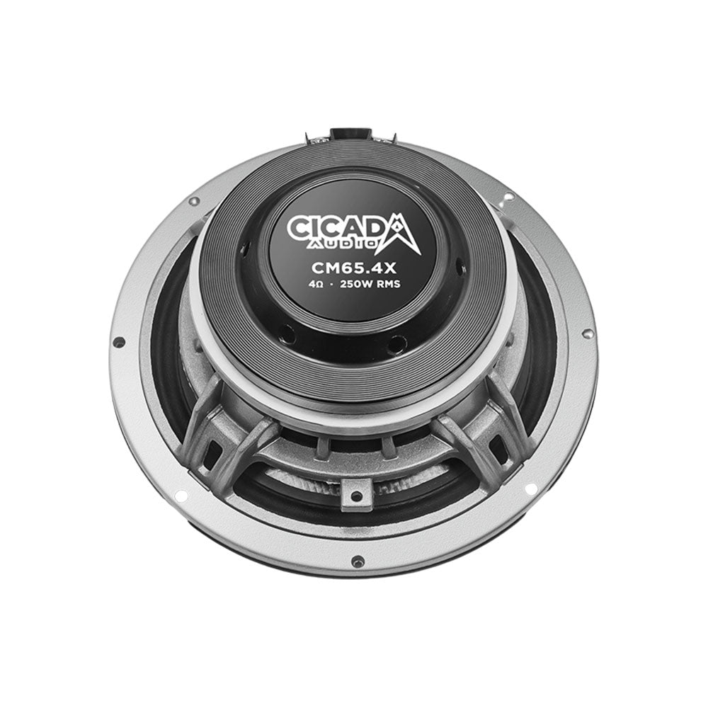 Cicada Audio CM65.4X Mid-Bass Component 6.5" Speakers - 4 Ohm for Harley Davidson® Motorcycles