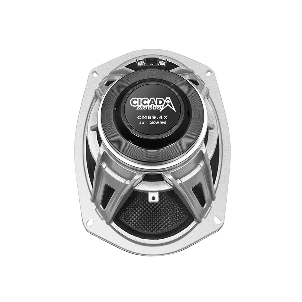 Cicada Audio CM69.4X 6x9" 4-Ohm Mid-Bass Component Speakers for Rear Locations on Harley Davidson® Motorcycles