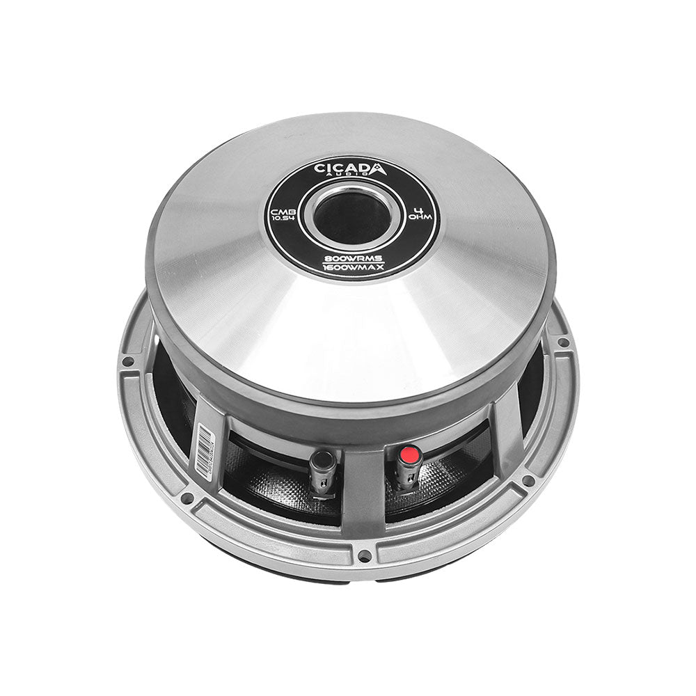 Cicada Audio CMB10.S4 10" 4-Ohm Pro Mid-Bass Speaker for Saddlebag Lid Locations on Harley Davidson® Motorcycles