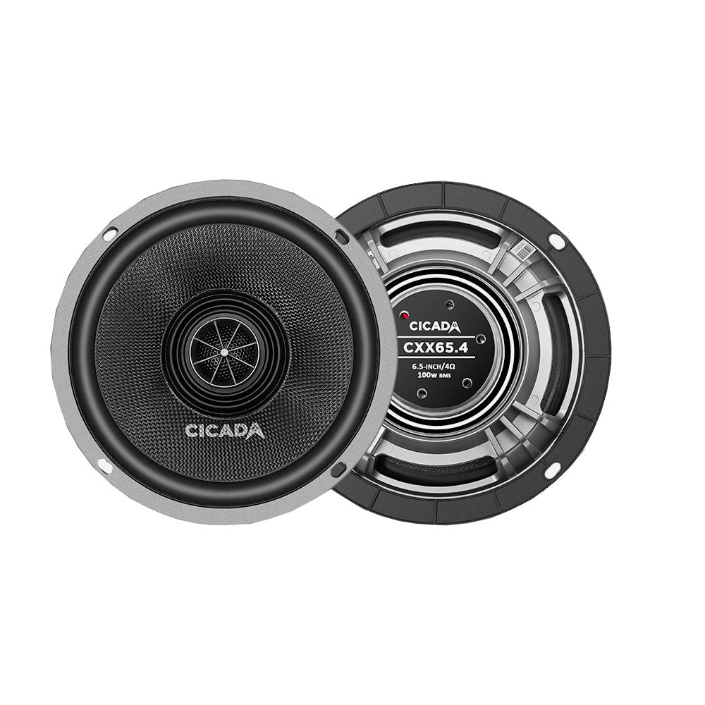 Cicada Audio CXX65.4 6.5" 4-Ohm Pro Coaxial Speakers for Upper Fairing, Lower Fairing, or Tour Paks on Harley Davidson® Motorcycles