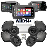 Cicada Audio CHX Stage 4 Plug & Play Amp And Speaker Package With Soundstream Reserve WHD14+ Radio For 2015-2023 Harley Davidson® Road Glide
