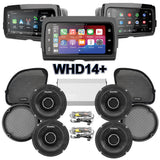 Cicada Audio CHX Stage 4 Plug & Play Amp And Speaker Package With Soundstream Reserve WHD14+ Radio For 2022-2023 Harley Davidson® CVO Road Glide Limited With HD Audio By Rockford