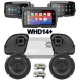 Cicada Audio CXK Stage 2 Plug & Play Amp and Speaker Package With Soundstream Reserve WHD14+ Radio For 2015-2023 Harley Davidson® Road Glide