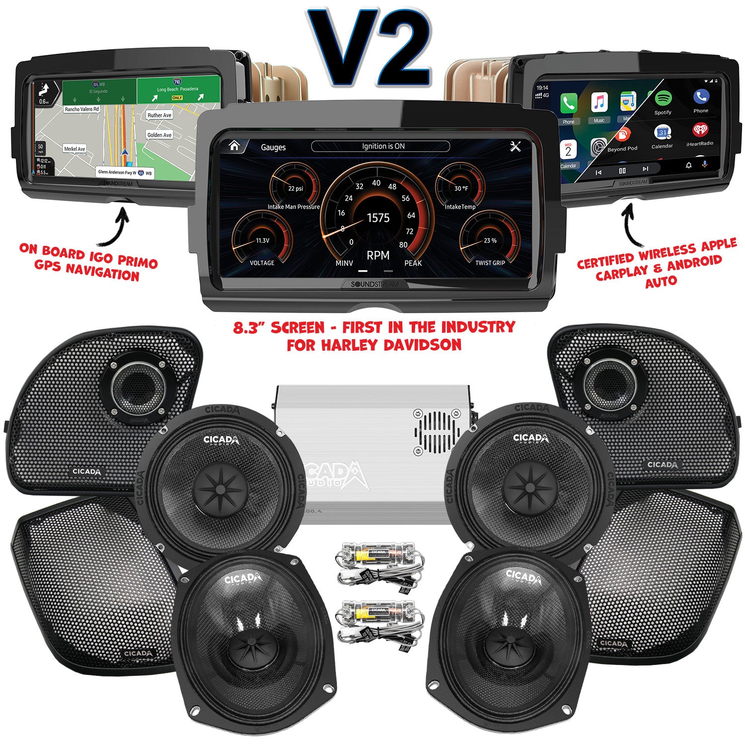 Cicada Audio CXK Stage 4 Plug & Play Amp And Speaker Package With