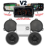 Cicada Audio CXX Stage 2 Plug & Play Amp and Speaker Package With Soundstream Reserve V2 Radio For 2014-2023 Harley Davidson® Street Glide, Electra Glide, and Ultra