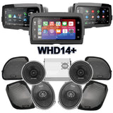 Cicada Audio CXX Stage 4 Plug & Play Amp And Speaker Package With Soundstream Reserve WHD14+ Radio For 2015-2023 Harley Davidson® Road Glide