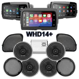 Cicada Audio CXX Stage 4 Plug & Play Amp And Speaker Package With SoundStream Reserve WHD14+ Radio For 2015-2023 Harley Davidson® Road Glide