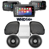Cicada Audio CX Stage 2 Plug & Play Amp and Speaker Package With Soundstream Reserve WHD14+ Radio For 2015-2023 Harley Davidson® Road Glide Motorcycles