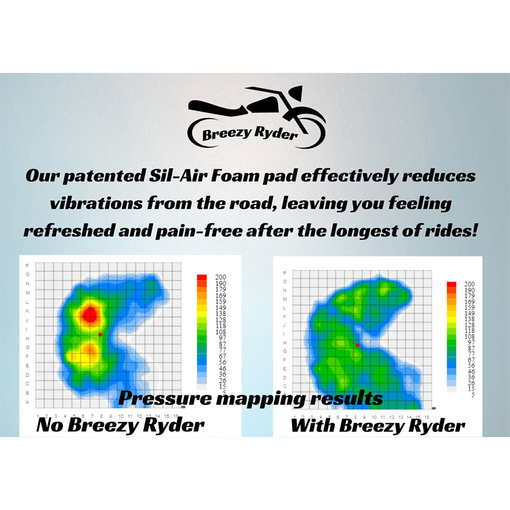 Breezy Ryder HD-1002-SG-1 Custom Seat Cover for Up to 2023 Harley-Davidson® Street Glide and Road Glide Touring Motorcycles