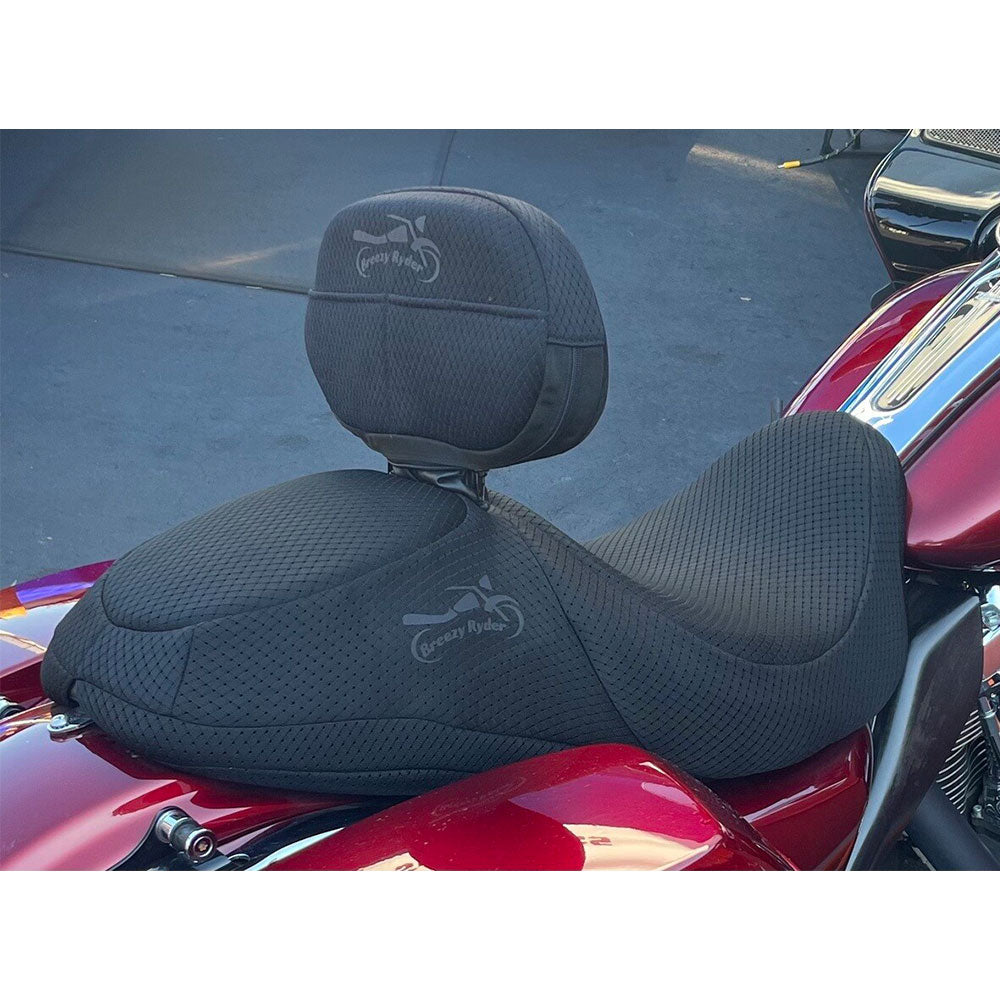 Breezy Ryder Custom Backrest Seat Cover for Standard Seats on Harley-Davidson® Motorcycles