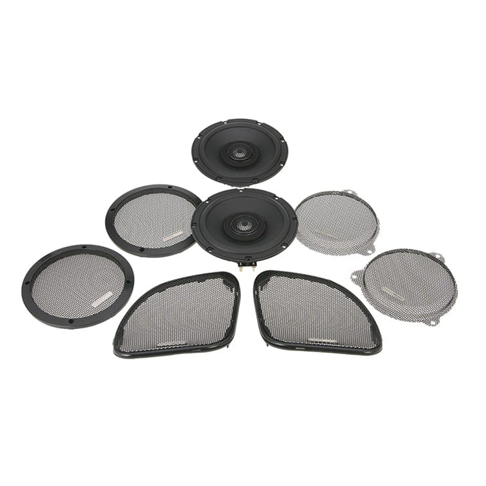 Precision Power Stage 6 Plug & Play Amp and Speaker Package For 2014-2025 Harley Davidson® Electra Glide Ultra & Ultra Limited with Factory or Existing SoundStream Reserve Radios