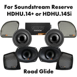 Velocity Stage 4 Plug & Play Amp and Speaker Package For 2015-2023 Harley Davidson® Road Glide and Road Glide Specials with Existing Soundstream HDHU.14+ or HDHU.14Si Radio