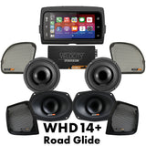 Velocity Stage 4 Plug & Play Amp and Speaker Package For 2015-2023 Harley Davidson® Road Glide and Road Glide Specials with Soundstream Reserve WHD14+ Radio