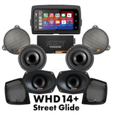 Velocity Stage 4 Plug & Play Amp and Speaker Package For 2014-2023 Harley Davidson® Street Glide and Street Glide Specials with Soundstream Reserve V2 Radio