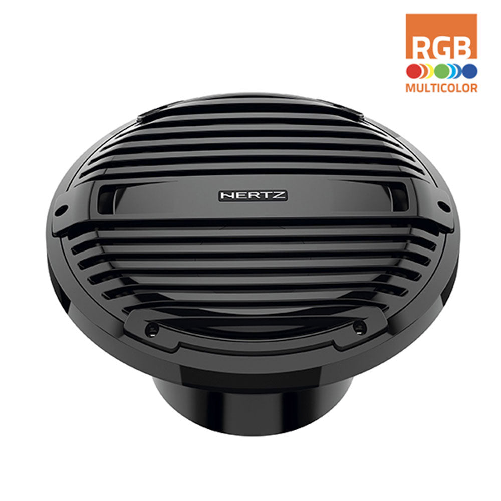 Hertz HMS 12 B4-LD-C 12" Marine LED Classic Charcoal Grille Subwoofer - 4 Ohm