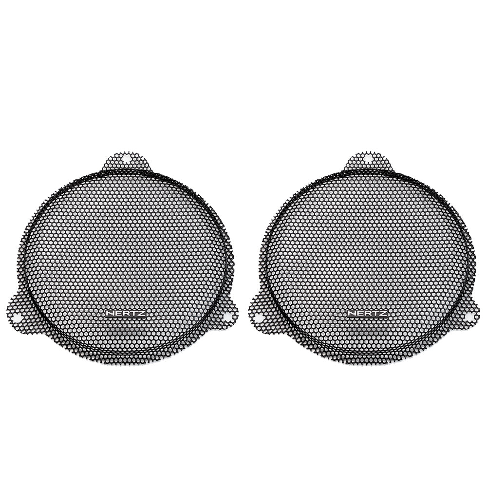 Hertz SX165NEO 6.5 inch 4 ohm Water Resistant Coax Speakers with Hertz HSGSG 6.5" Speaker Grille for Harley Davidson® Street Glide Motorcycles