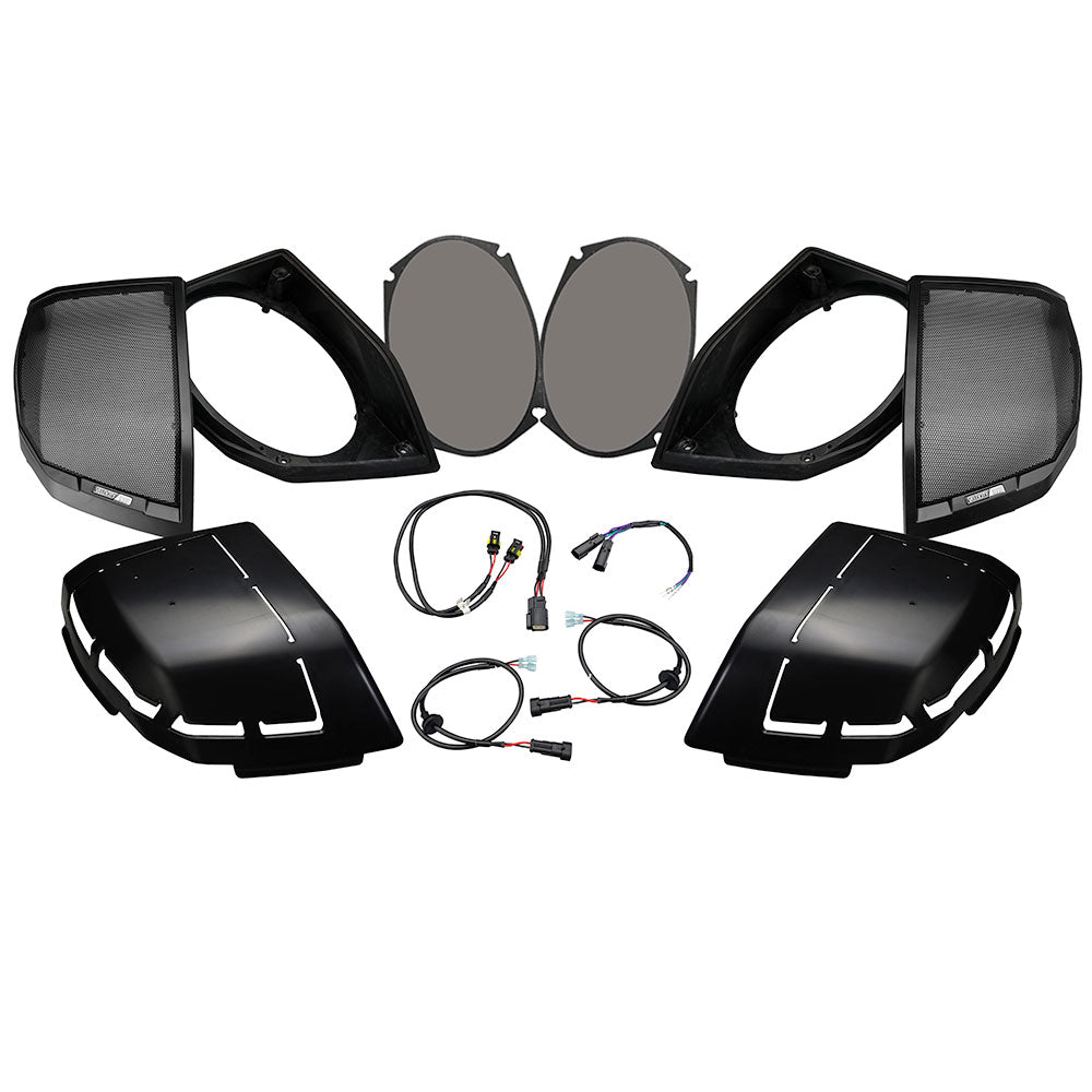 Velocity IP-24-LIDKIT-V 6x9" Saddlebag Speaker Installation Kit with Wiring and Hardware Pack for Factory Non-Speaker Lids for 2024-Up Harley Davidson® Touring Motorcycles