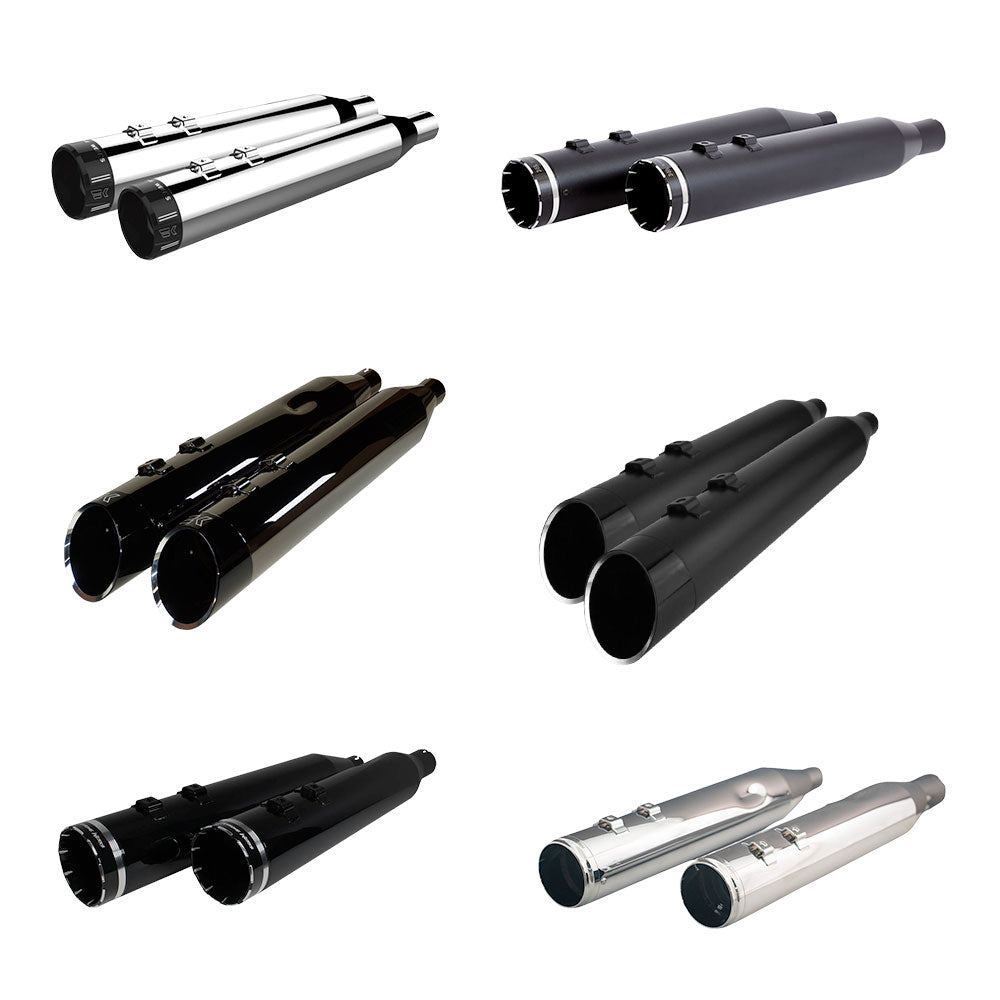Khrome Werks HP-Plus 4.5" Slip-On Mufflers with Tips for 2017-2025 Harley Davidson® Touring Motorcycles