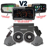 Kenwood Excelon P-HD1F Upper Fairing Audio Kit + Soundstream Reserve V2 Radio for select 2014-Up Harley Davidson® Motorcycles