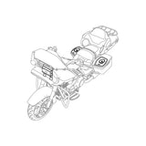 Kenwood Excelon P-HD2R Rear audio kit for select 2014-up Harley-Davidson® Motorcycles