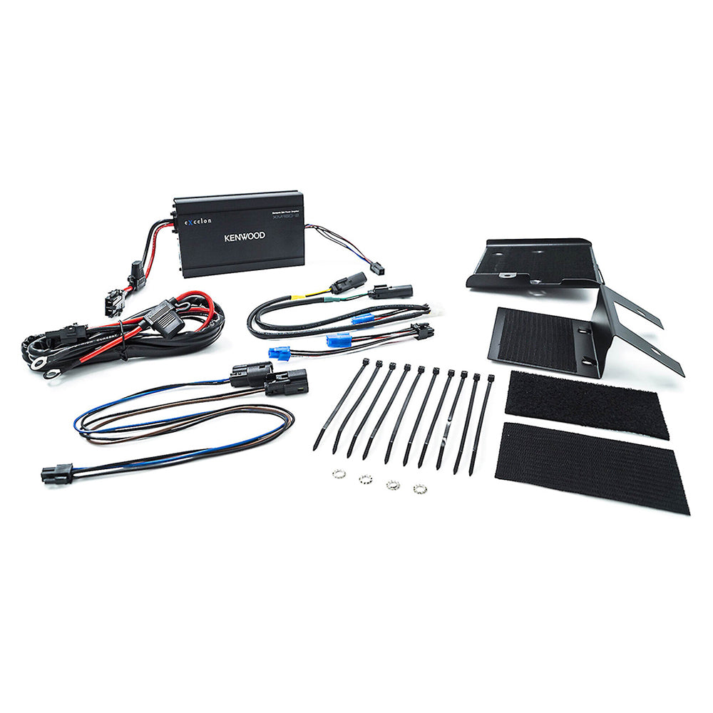Kenwood Excelon P-HD3FR Upper Fairing & Saddlebag Audio Kit + Soundstream WHD14+ Radio for select 2014-Up Harley Davidson® Motorcycles