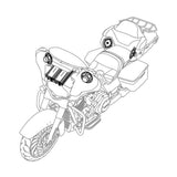 Kenwood Excelon P-HD4UT Upper Fairing & Tour Pak Audio Kit for select 2014-Up Harley Davidson® Motorcycles with Factory Radio