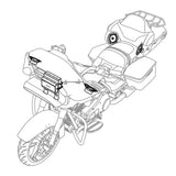 Kenwood Excelon P-HD4UT Upper Fairing & Tour Pak Audio Kit + Soundstream Reserve V2 Radio for select 2014-Up Harley Davidson® Motorcycles