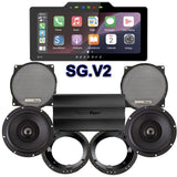Precision Power Stage 2 Plug & Play Amp And Speaker Package With Soundstream Reserve SG.V2 Radio For 1998-2013 Harley Davidson® Street Glide, Electra Glide, And Ultra