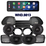 Precision Power Stage 4 Plug & Play Amp And Speaker Package With SoundStream Reserve WHD.9813 Radio For 1998-2013 Harley Davidson® Road Glide