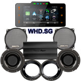 Precision Power HTW Stage 2 Plug & Play Amp And Speaker Package With Soundstream Reserve WHD.SG Radio For 1998-2013 Harley Davidson® Street Glide, Electra Glide, And Ultra