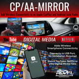 RDVFL CP/AA - Mirror + Metra BC-9728 Apple CarPlay Jumper Works with OEM with Wired CarPlay for 2019-2023 Harley Davidson GTS Radios CPAA BC9728 CP AA BC 9728