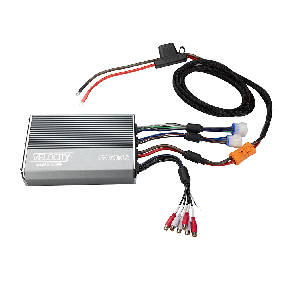 Velocity Stage 4 Ultimate A2B Plug & Play Amp And Speaker Package with Modular Subwoofer Kit For 2024-Up Harley Davidson® Base Model Road Glide Motorcycle