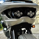 Custom Dynamics Shark Demon® 2 LED Lighting Kit with White/Amber Front Turn Signal Bundle for 2023.5-2025 Harley Davidson® Road Glide Motorcycles