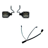 Custom Dynamics Shark Demon® LED Front Turn Signals with Wiring for 2023-Up Harley Davidson® Road Glide Motorcycles