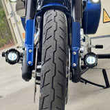 Custom Dynamics Shark Demon LED Fog Lights with 1.25" P-Clamp Mounts for 2023-2025 Harley Davidson® Motorcycles