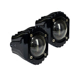 Custom Dynamics Shark Demon LED Fog Lights with 1.25" P-Clamp Mounts for 2023-2025 Harley Davidson® Motorcycles