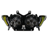 Custom Dynamics Shark Demon® 2 LED Headlight Kit with Front Turn Signal Vents Bundle for 2023.5-2025 Harley Davidson® Road Glide Motorcycles