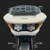 Custom Dynamics Shark Demon® 2 LED Headlight Kit with Front Turn Signal Vents Bundle for 2023.5-2025 Harley Davidson® Road Glide Motorcycles