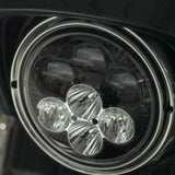 Custom Dynamics Shark Demon™ SD2-7-13 7” LED Headlight with Backlight For 1996-2013 Harley-Davidson® Motorcycles ( 20012925 )