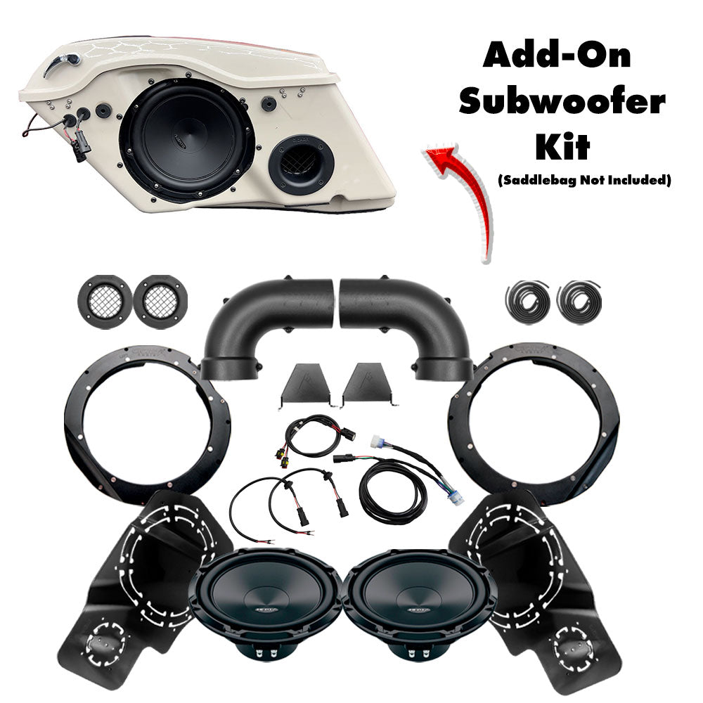 Hertz / Cicada Audio Subwoofer Add-On Kit for 2014-2023 Harley