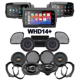 Hertz Stage 6 Plug & Play Amp and Speaker Package With Soundstream Reserve WHD14+ Radio For 2015-2021 Harley Davidson® CVO Road Glide