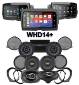 Hertz Stage 6 Plug & Play Amp and Speaker Package With Soundstream Reserve WHD14+ Radio For 2014-2021 Harley Davidson® CVO Street Glide