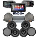 Velocity Stage 4 Plug & Play Amp And Speaker Package With Soundstream Reserve WHD14+ Radio For 2021-2023 Harley Davidson® CVO Street Glide With HD Audio By Rockford