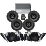 Velocity Stage 4 Ultimate A2B Plug & Play Amp And Speaker Package with Modular Subwoofer Kit For 2024-Up Harley Davidson® Base Model Road Glide Motorcycles