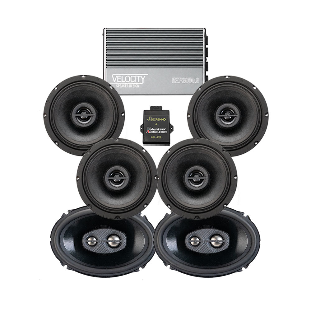 Velocity Premium A2B Stage 6 Plug & Play Amp And Speaker Package For 2023.5-Up Harley Davidson® CVO Road Glide Motorcycles
