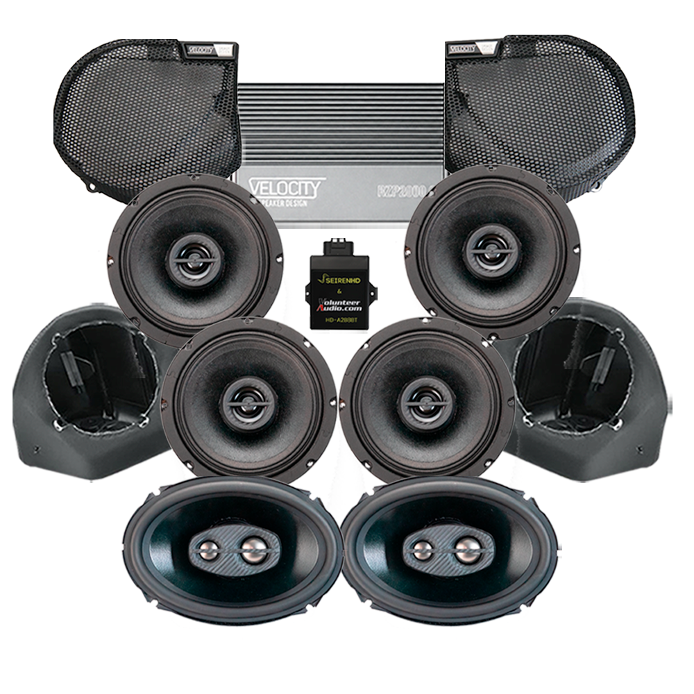 Velocity Premium A2B Stage 6 Plug & Play Amp And Speaker Package For 2025 Harley Davidson® CVO Street Glide Motorcycles