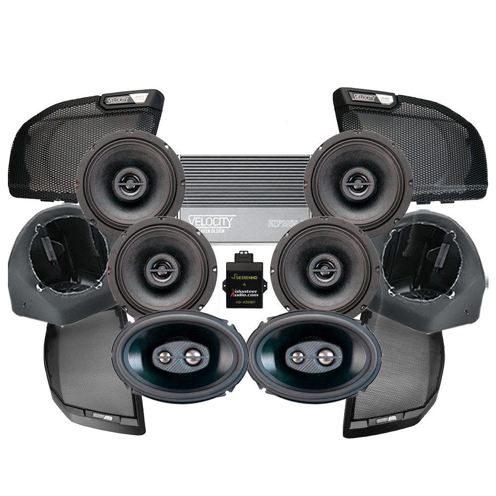 Velocity Premium A2B Stage 6 Plug & Play Amp And Speaker Package For 2024-Up Harley Davidson® Road Glide Motorcycles